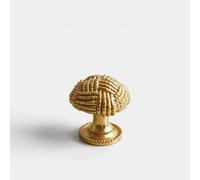 Aoleegatt Chrome/Gold Brass Wire Ball Furniture Handle Golden Silver Pulls Wardrobe Kitchen Cabinet Dresser Drawer Knob(GOLD-31mm)