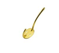 Aoleegatt Clothes Single Bathroom Wall Hanging Clothes Coat Bathroom Door Towel Hotel Punched Single Hook(Gold)