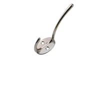 Aoleegatt Clothes Single Bathroom Wall Hanging Clothes Coat Bathroom Door Towel Hotel Punched Single Hook(Silver)