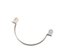 Aoleegatt Curved Rounded Corner Handle Vintage Kitchen Wardrobe Door Handle Pot Cover Cutting Board Anvil Surface Drawer Handle(Silver)