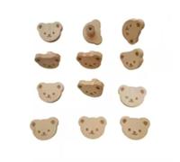 Aoleegatt Cute Mich Wooden Cabinet Handles Beech Wood Drawer Pulls Kids Safety Furniture Hardware(12Pcs a lot)
