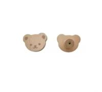 Aoleegatt Cute Mich Wooden Cabinet Handles Beech Wood Drawer Pulls Kids Safety Furniture Hardware(2Pcs a lot)
