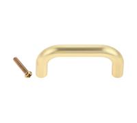 Aoleegatt Dooroom Zinc Alloy Furniture Handles Modern Pumpkin Gold Bright Chrome Wardrobe Dresser Cupboard Pull Cabinet Shoe Box Knobs(Hole Spacing 64mm b)