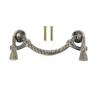 Aoleegatt Dresser Closet Knobs Cabinet Drawer Handles Bronze Zinc Alloy Kitchen Cupboard Pulls Antique Furniture Hardware with Screws(96MM Green Bronze)