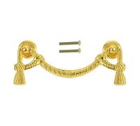 Aoleegatt Dresser Closet Knobs Cabinet Drawer Handles Bronze Zinc Alloy Kitchen Cupboard Pulls Antique Furniture Hardware with Screws(96MM Gold)