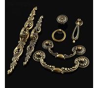 Aoleegatt European Furniture Handle Bronze Vintage Pulls Wardrobe Kitchen Cabinet Dresser Drawer Bar Single Hole Knobs(Diameter-30mm)
