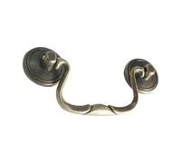Aoleegatt European Simple Antique Handle Cabinet Door Cabinet Wardrobe Door Long Handle Pastoral Drawer Bronze(Antique Brass)