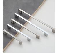 Aoleegatt Furniture Handles Bright Chrome Cupboard Wardrobe Pulls Solid Aluminum Kitchen Cabinets Pulls Handles for Cabinets and Drawers(BrightChrome-192)