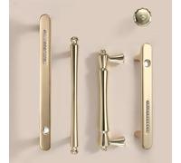 Aoleegatt Furniture Pure Brass American Brass Pull Handle Light Cabinet Door Handle Ball Gold Long Retro Mirror Handle(5389-S)