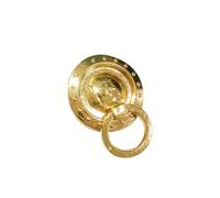 Aoleegatt Hardware Chinese Home Improvement Building Materials Round Handle Polished Gold Accessories(Gold)