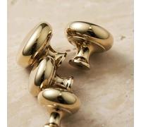 Aoleegatt Minimalist Brass Gold and Chrome Silver Furniture Handle Wardrobe Kitchen Cabinets Pulls Cupboard Cloakroom Cabinet Handle/Shoe(A1-30mm)