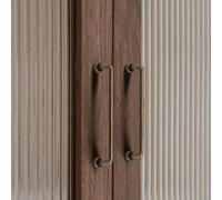 Aoleegatt Minimalist Cabinets Wardrobes Handles Cabinet Door Pulls Retro American Antique Copper Minimalist Small Handles(A-Brass-96mm)