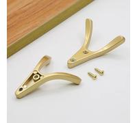 Aoleegatt Modern Furniture Hooks Aluminium Door Hangers Black Gold Clothes Key Hanger Household Closet Hook(Gold)