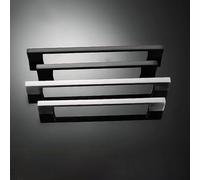 Aoleegatt Modern Minimalist Aluminum Handle American Extended Cabinet Drawer Furniture Hardware Wardrobe Door Handle Cabinet Pulls(Black-128mm)