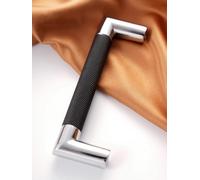 Aoleegatt Modern Minimalist Cabinet closetdoorpullsdrawerembossed Pattern Gold knob Black Round Rod Two-Tone American European Style pulls(A-96mm)
