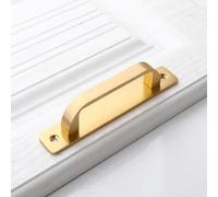 Aoleegatt Muebles Door and Window Open Handle Balcony Wooden Door Sliding Furniture Golden Aluminum Warehouse Black Kitchen Handle(Brushed Gold -160)