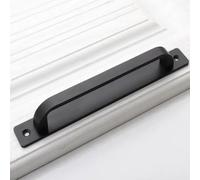 Aoleegatt Muebles Door and Window Open Handle Balcony Wooden Door Sliding Furniture Golden Aluminum Warehouse Black Kitchen Handle(Black-192)