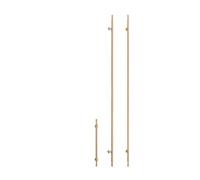 Aoleegatt One Meter Solid Brushed Brass Long Handle 39 Inches Kitchen Cabinet Pull Wardrobe Handle Furniture Handles(L-1m)