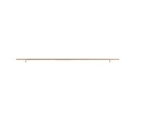 Aoleegatt One Meter Solid Ribbed Brushed Brass Long Handle 39 Inches Kitchen Cabinet Pull Wardrobe Handle Furniture Handles(L-1000mm)