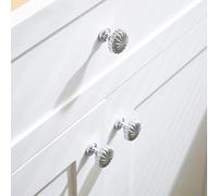 Aoleegatt Pumpkin Brass Furniture Handles Bright Gold Bright Silver Kitchen Cabinet Wardrobe Drawers Dresser Knobs(A-30mm)