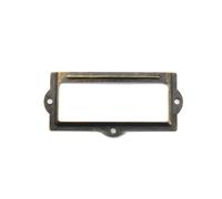 Aoleegatt Retro Business Card Holder Chinese Bronze Label Frame Business Card Frame Drawer Gift Box Tin Handle 90 * 42mm(1)