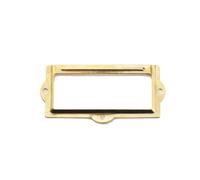 Aoleegatt Retro Business Card Holder Chinese Bronze Label Frame Business Card Frame Drawer Gift Box Tin Handle 90 * 42mm(2)