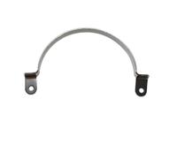Aoleegatt Semicircular Black Handle Wrought Iron Material, Modern Simple Surface Luggage Hardware Accessories(Silver)