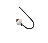 Aoleegatt Simple U-Shaped Crystal Curtain Wall Coat Wire Single Metal Wrought Iron Hook(612-1)