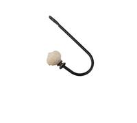Aoleegatt Simple U-Shaped Crystal Curtain Wall Coat Wire Single Metal Wrought Iron Hook(613-3)