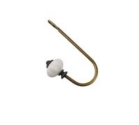Aoleegatt Simple U-Shaped Crystal Curtain Wall Coat Wire Single Metal Wrought Iron Hook(613-4)