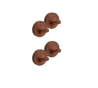 Aoleegatt Simple Wood Hook Hanging Hanger Punch Free Wall Wooden Hooks Bedroom Coat Storage Rack Home Towel Key Decoration Hook(Walnut)