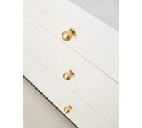 Aoleegatt Solid Brushed Brass Pull Cabinet Knobs T Bar Furniture Wardrobe Appliance Handle/Shoe Cabinets Decorative Knob(Knob-30mm)