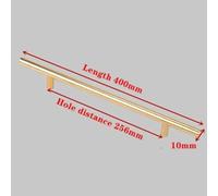 Aoleegatt T Bar Straight Handle Knobs Cabinet Pull Drawer Diameter 10mm Stainless Steel Handles Furniture Handle Modern Gold Kitchen Door(256mm)