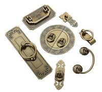 Aoleegatt Vintage Antique Bronze Cabinet Handles Chinese Style Furniture Handle Drawer Knobs Wardrobe Door Pulls Furniture Hardware(4216-64-Yellow)