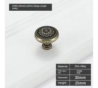 Aoleegatt Vintage Antique Bronze Cabinet Handles Chinese Style Furniture Handle Drawer Knobs Wardrobe Door Pulls Furniture Hardware(2080-Yellow-L-Single)