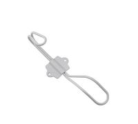 Aoleegatt Wrought Iron Door Back Hook, Coat and hat Storage Rack, Back Type Wrought Iron Coat Hook, Iron Wire, Black Paint Coat Hook.(White)