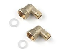Aolemi Tub Mount Faucet Elbows Connector to Water Supply Line,G1/2 Inch Male to G3/4 Inch Female 90 Degree Elbow Adapter, 2 packs