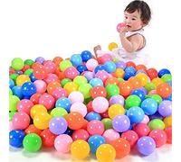 Aoleytech 100pcs/200pcs Play Balls Colorful Ball Fun Ball Soft Plastic Ocean Ball Baby Kid Toy Swim Pit Toy (100pcs play balls)
