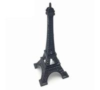 AOLI Paris Eiffel Tower France Style Figurines Statue Landscrape Model Photo Props Sculpture (Black,13cm)