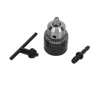 Aolidsive 1.5-13mm Key Type Drill Chuck Keyed Drill Chuck Key Operated with 3/8-24UNF Thread High Accuracy Anti-Rust Electrophoretic Paint for Press Lathe Milling Machine