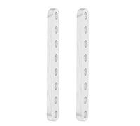 Aolidsive 1 Pair Flat Beam Aluminum Robotic Structure Part 8 Hole 4 X 8 X 64mm Robot Flat Beam Replacement for Assembly Repair and Educational Robotics Use