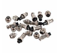 Aolidsive 10 Set GX12 4Pin Aviation Connector Metal Socket Plug Power Supply 12mm Durable for Data Acquisition Systems and Automotive