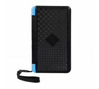 Aolidsive 10000mAh Foldable Solar Power Bank with LED Display for Emergency Charging, Portable Solar Charger for Camping and Outdoor Activities, Black