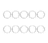 Aolidsive 10pcs 1.5 Inch Silicone Sealing Gasket, Food Grade Sanitary Clamp Ferrule Ring Washer, with Adapter, for Stainless Steel Piping System in Dairy Food Beer Beverage Pharmacy