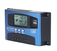 Aolidsive 12V 24V MPPT Solar Charge Controller with Large LCD Display Industrial Microchip for Solar Panel System High Energy Conversion 40A (60A)