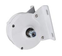 Aolidsive 12V 3 Phase AC Generator Permanent Magnet Synchronous Generator 200W Aluminum Alloy Dual Shaft with Base for Vertical or Horizontal Wind Turbine Systems (100W)