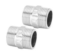 Aolidsive 1in Male Thread Stainless Steel Hex Nipple, Strong Pipe Fittings for Plumbing Hardware Gas Connection, 32mm Diameter 4cm Length