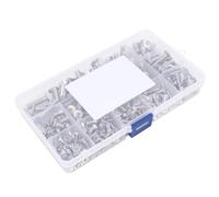 Aolidsive 260Pcs Flat Screw Set, Stainless Steel 304 Hex Socket for Electronics Industry with Transparent Plastic Box