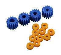 Aolidsive 26pcs Plastic Spindle Gear Set, Model Building Accessories with Different Sizes for Coreless Motors, Cars Robots Aircraft