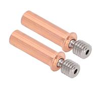 Aolidsive 2Pcs Nozzle Throat, Bimetal Heat Break, Compatible with CR 6 SE, M6 Thread, 450F to 500F Heat Resistance, 1.75mm Hot End